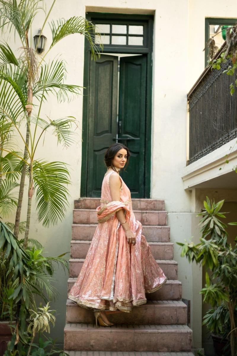 Pinktree - Hint Of Pink - Angarkha - 3 Piece