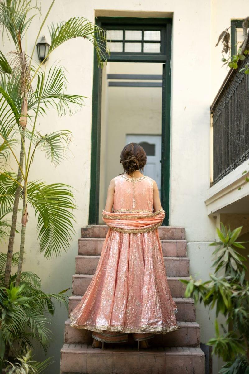 Pinktree - Hint Of Pink - Angarkha - 3 Piece