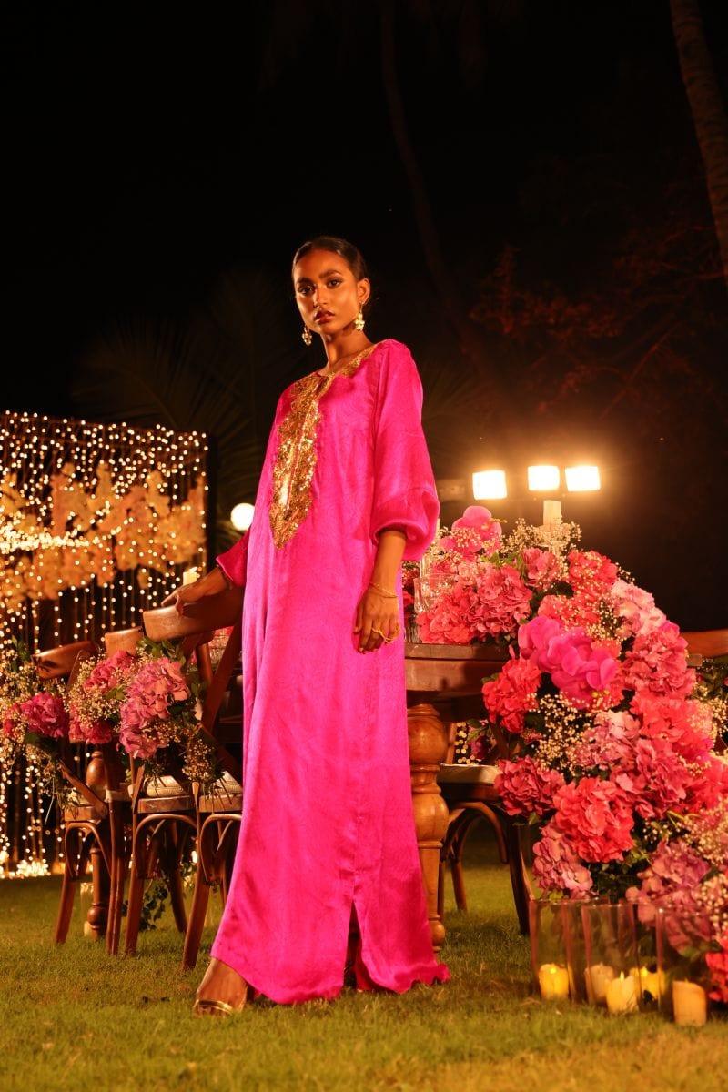 Pinktree - Pink Ruby - Kaftan - Silk - 1 Piece