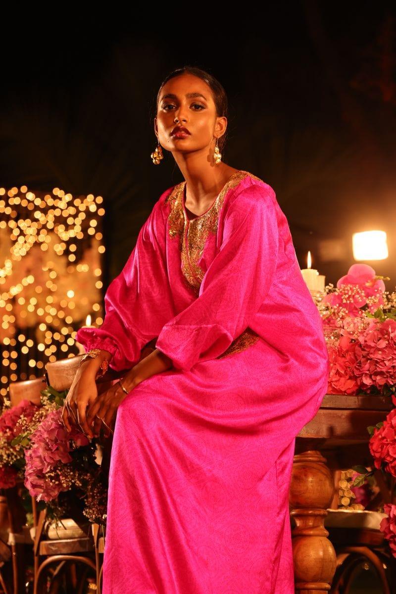 Pinktree - Pink Ruby - Kaftan - Silk - 1 Piece