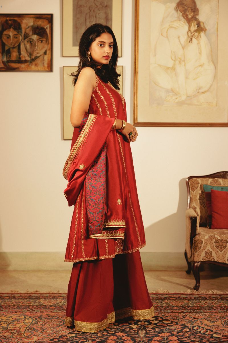 Pinktree - Rose matter - Silk - Red - 3 Piece