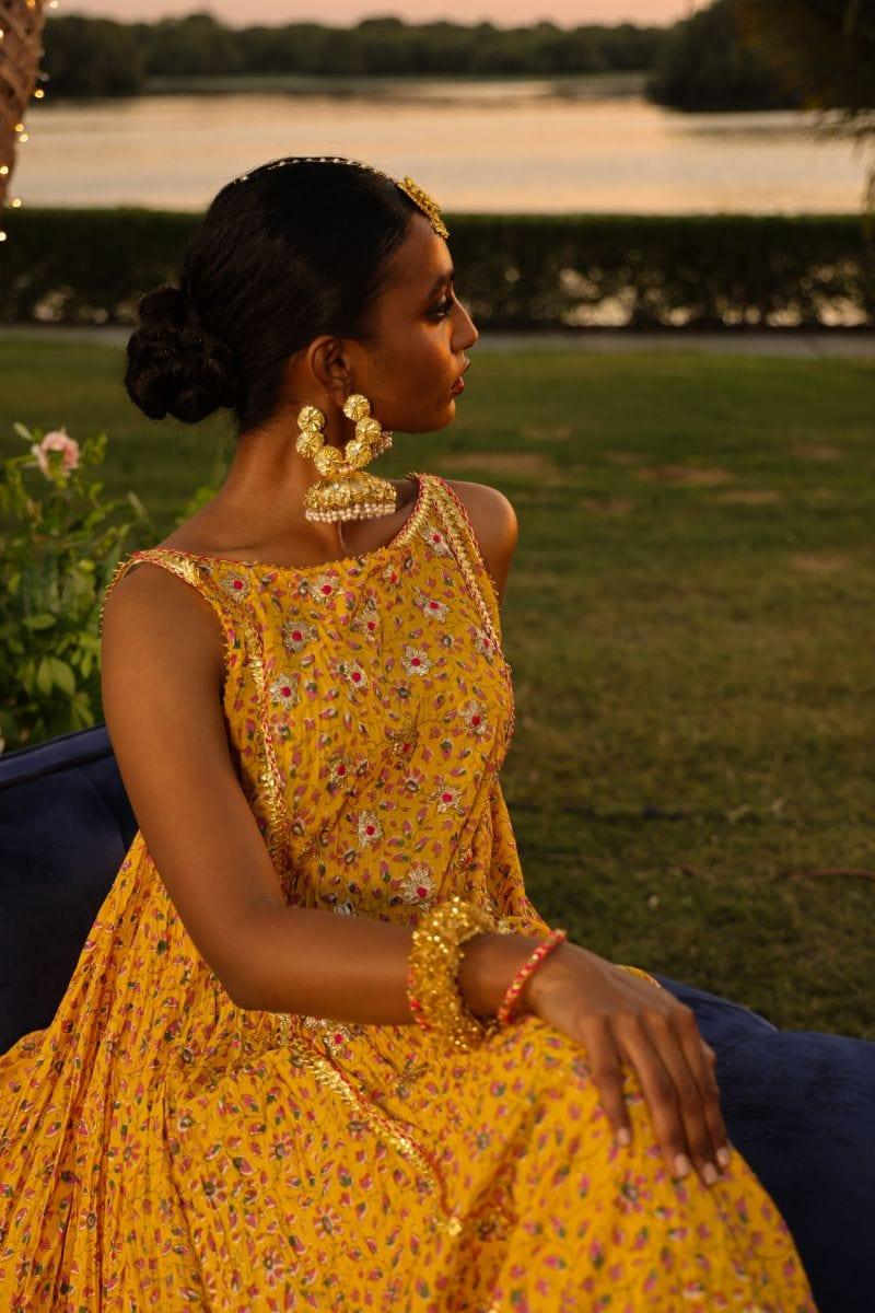 Pinktree - Saffron Garden - Yellow - 3 Piece
