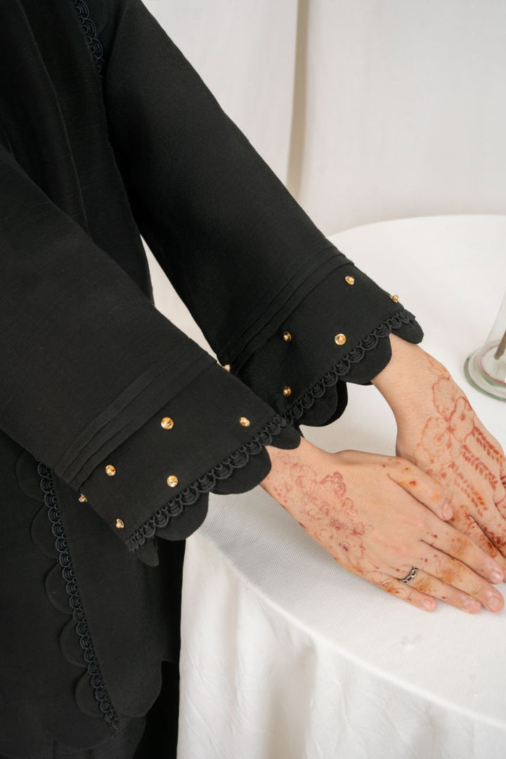 Fozia Khalid - RAVEN - Black - Silk & Organza - 3 Piece