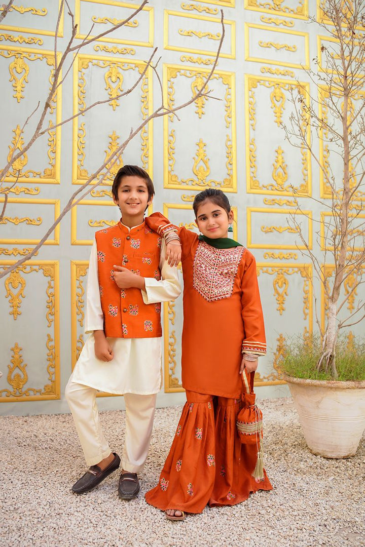 Cheeco Chic - RGGEID25 - Rust & Green - viscose - 3 Piece