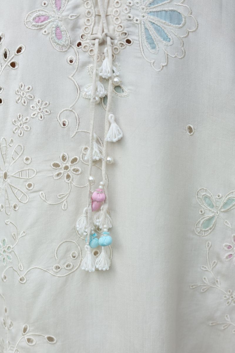 Reema Ahsan - ROHA - Khadi Silk & Organza - Ivory - 3 Piece