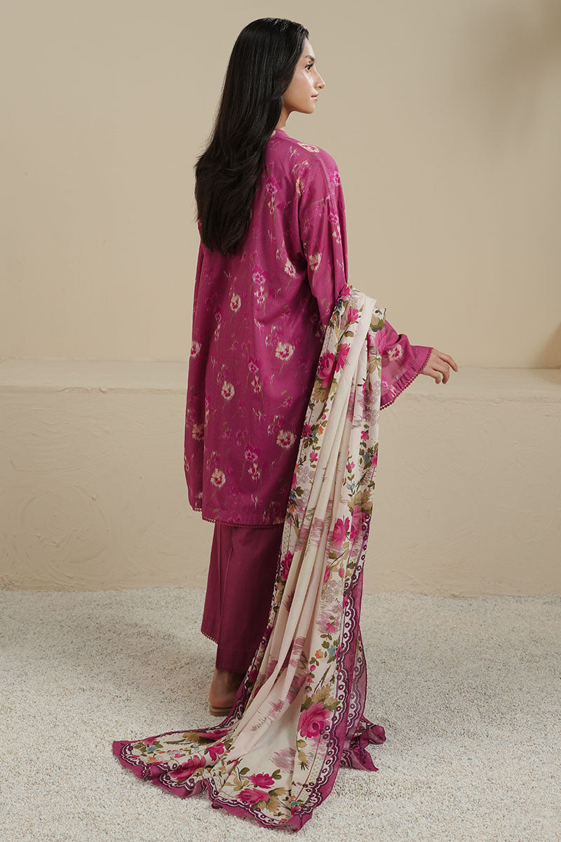 Cross Stitch - MYSTIC ROSE - Lawn - 3 Piece - Unstitched