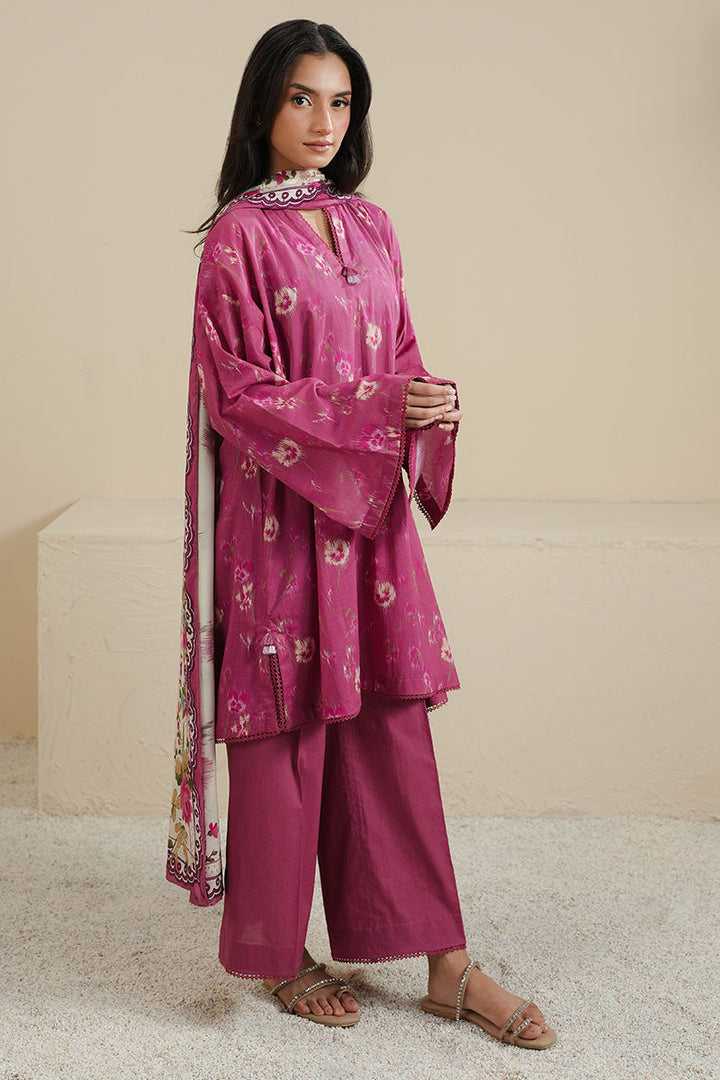 Cross Stitch - MYSTIC ROSE - Lawn - 3 Piece - Unstitched