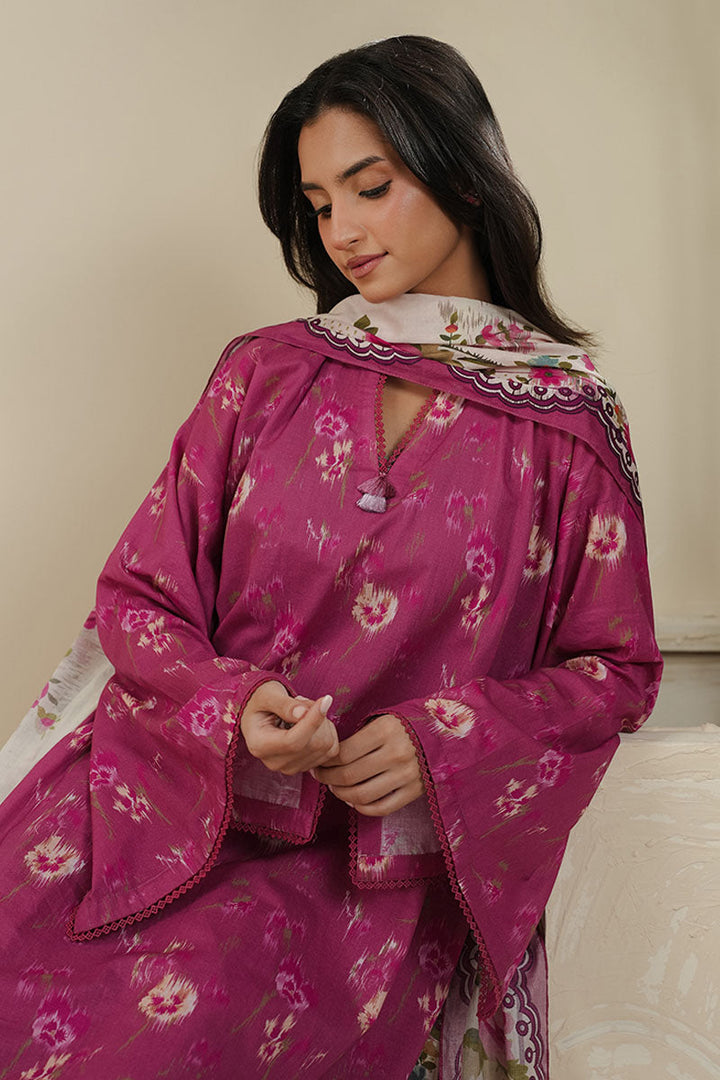 Cross Stitch - MYSTIC ROSE - Lawn - 3 Piece - Unstitched