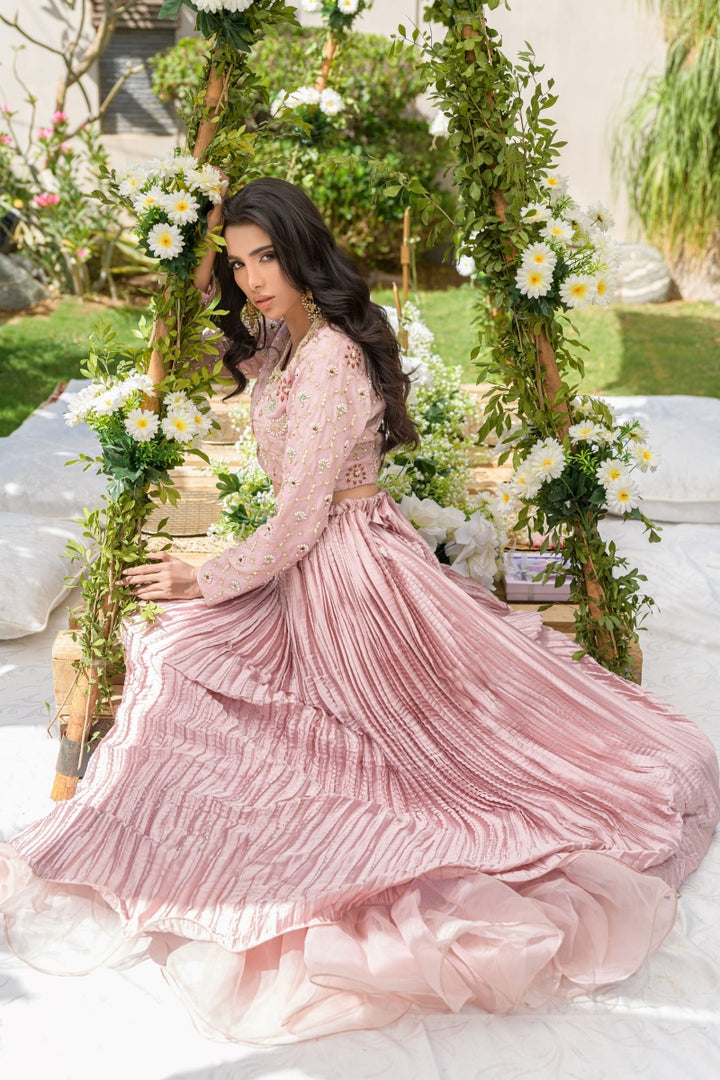 Alishba Kashif - ROYA BLUSH - pink - silk - 3 Piece