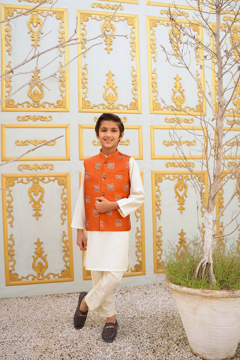 Cheeco Chic - RWEID25 - Rust & Green - Waistcoat - 1 Piece