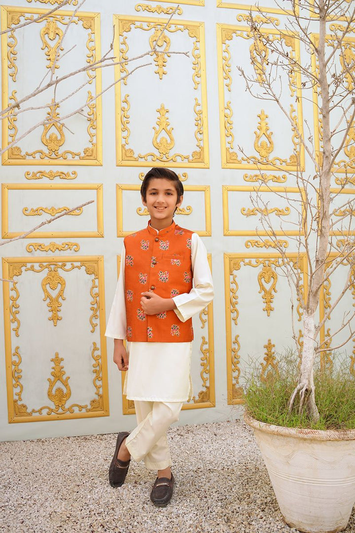 Cheeco Chic - RWEID25 - Rust & Green - Waistcoat - 1 Piece