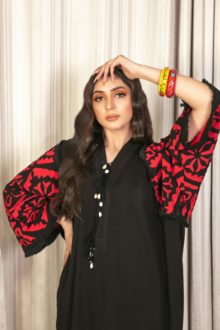 Khanz - Rangreza Kaftan - Cotton Lawn - 1 Piece