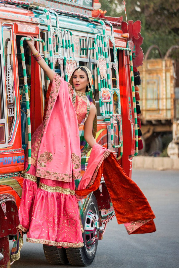 Pinktree - Razia Sultana - Pich Rani Pink - 3 Piece