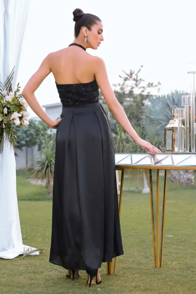 Reema Ahsan - Anosha - Net & Silk - Black - 3 Piece