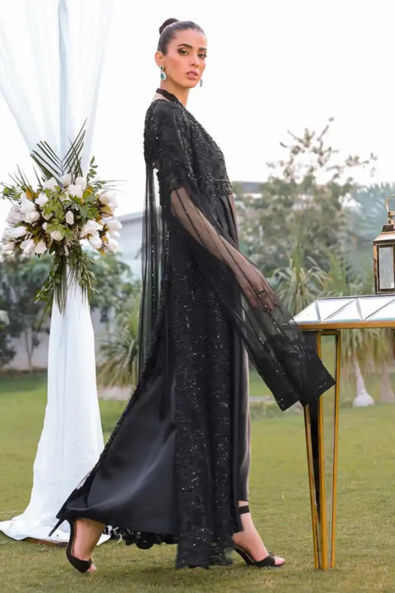Reema Ahsan - Anosha - Net & Silk - Black - 3 Piece