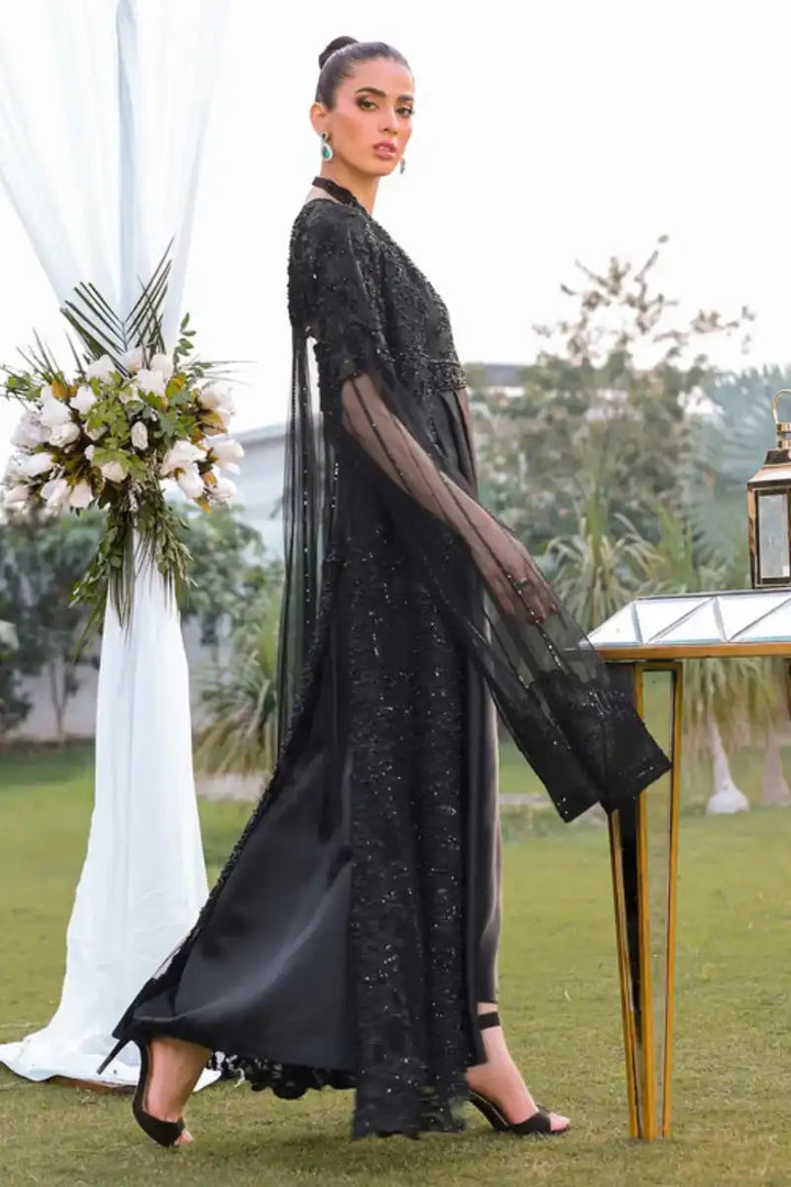 Reema Ahsan - Anosha - Net & Silk - Black - 3 Piece