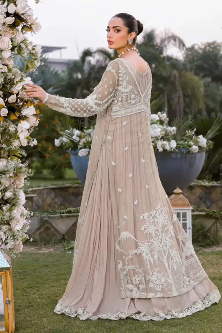 Reema Ahsan - Aramis - Net & Silk - Skin - 3 Piece
