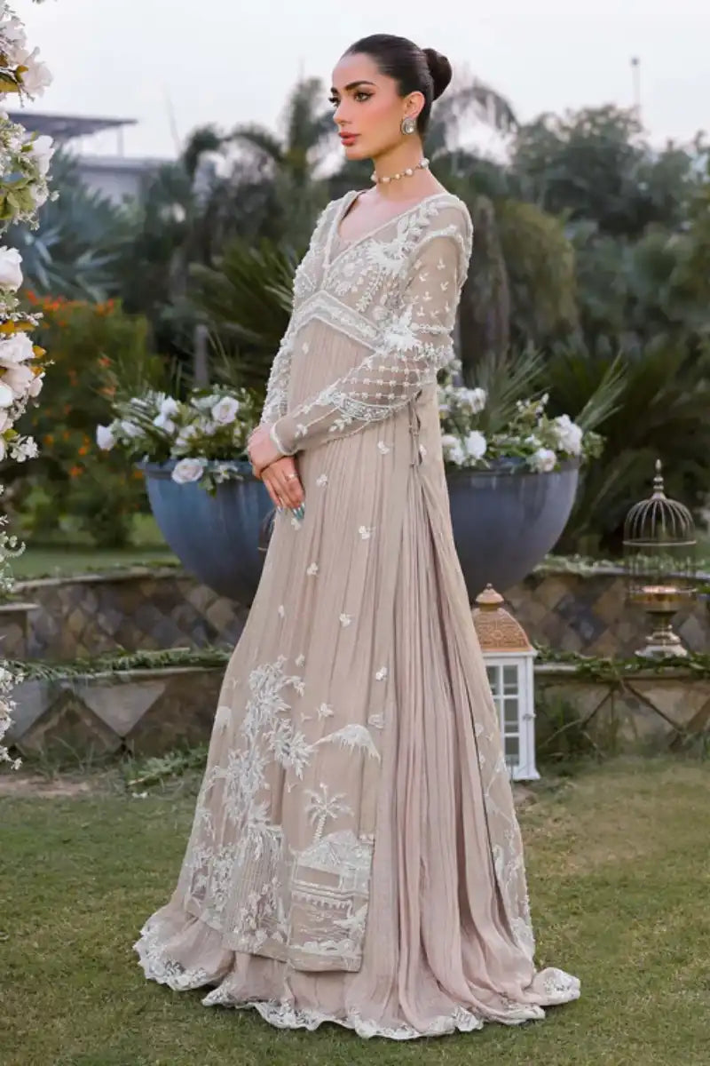 Reema Ahsan - Aramis - Net & Silk - Skin - 3 Piece