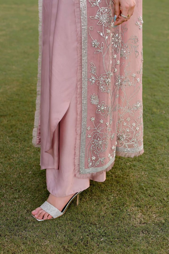 Reema Ahsan - Hira - Silk & Organza - Dusty pink - 2 Piece