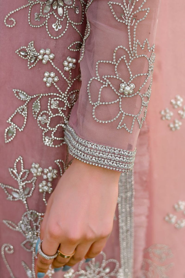 Reema Ahsan - Hira - Silk & Organza - Dusty pink - 2 Piece