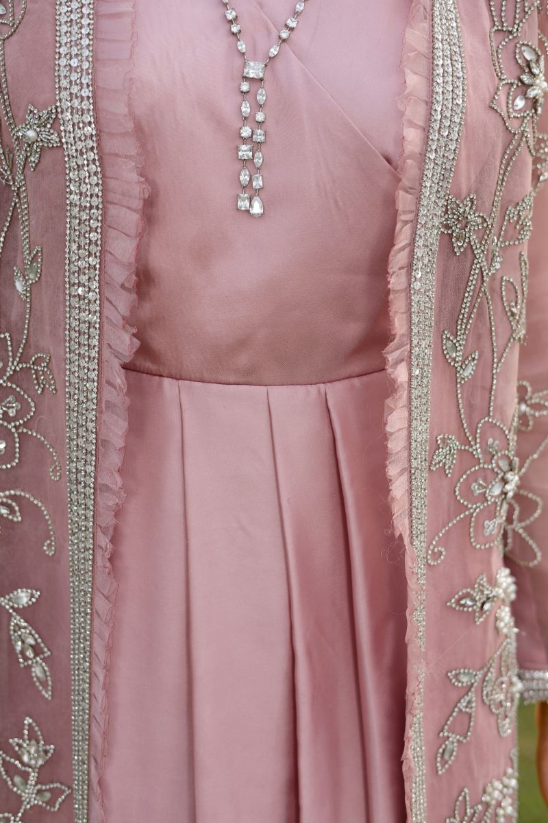 Reema Ahsan - Hira - Silk & Organza - Dusty pink - 2 Piece