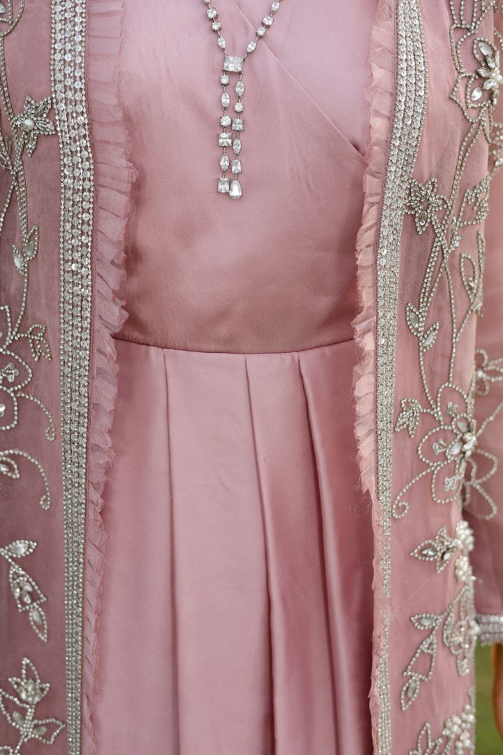 Reema Ahsan - Hira - Silk & Organza - Dusty pink - 2 Piece