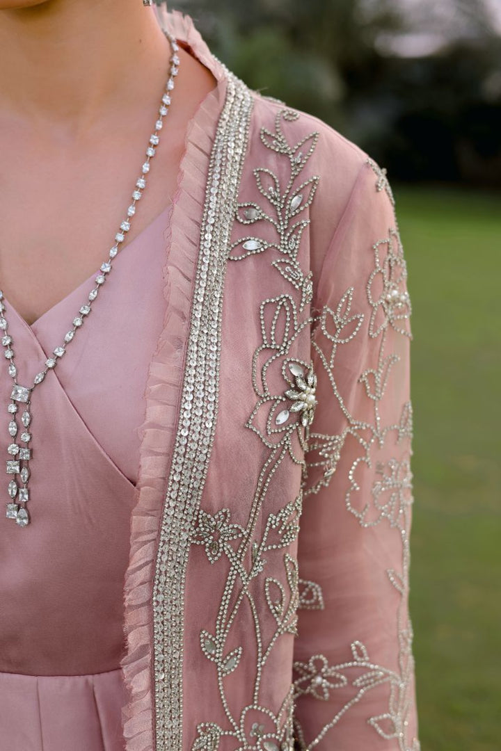 Reema Ahsan - Hira - Silk & Organza - Dusty pink - 2 Piece