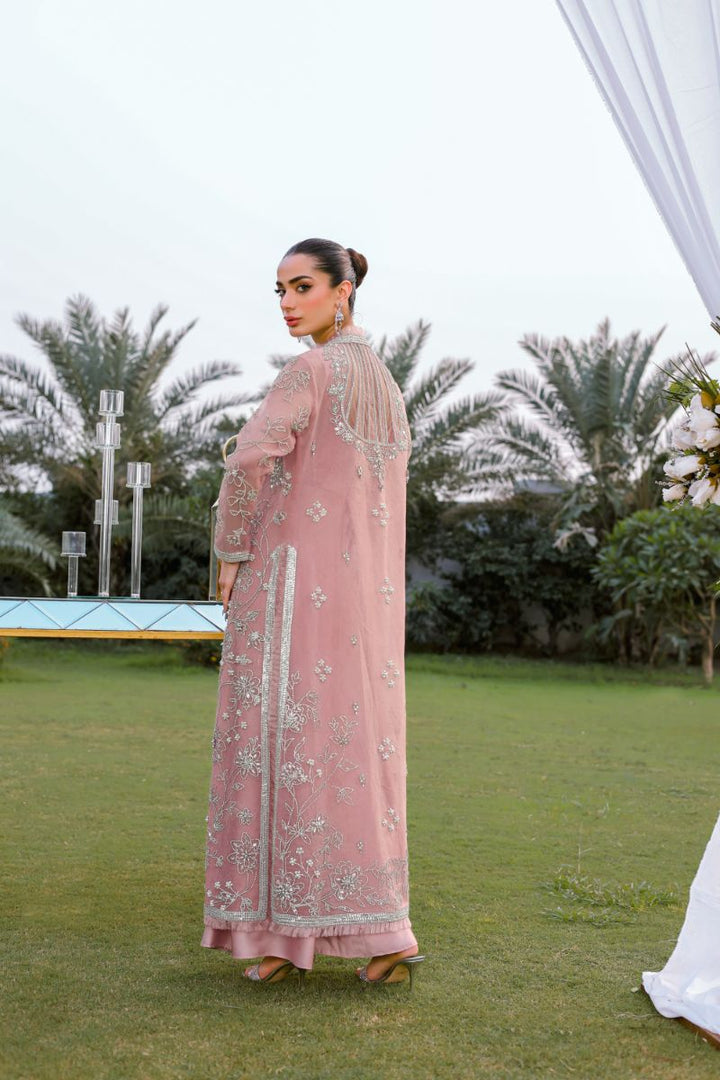 Reema Ahsan - Hira - Silk & Organza - Dusty pink - 2 Piece