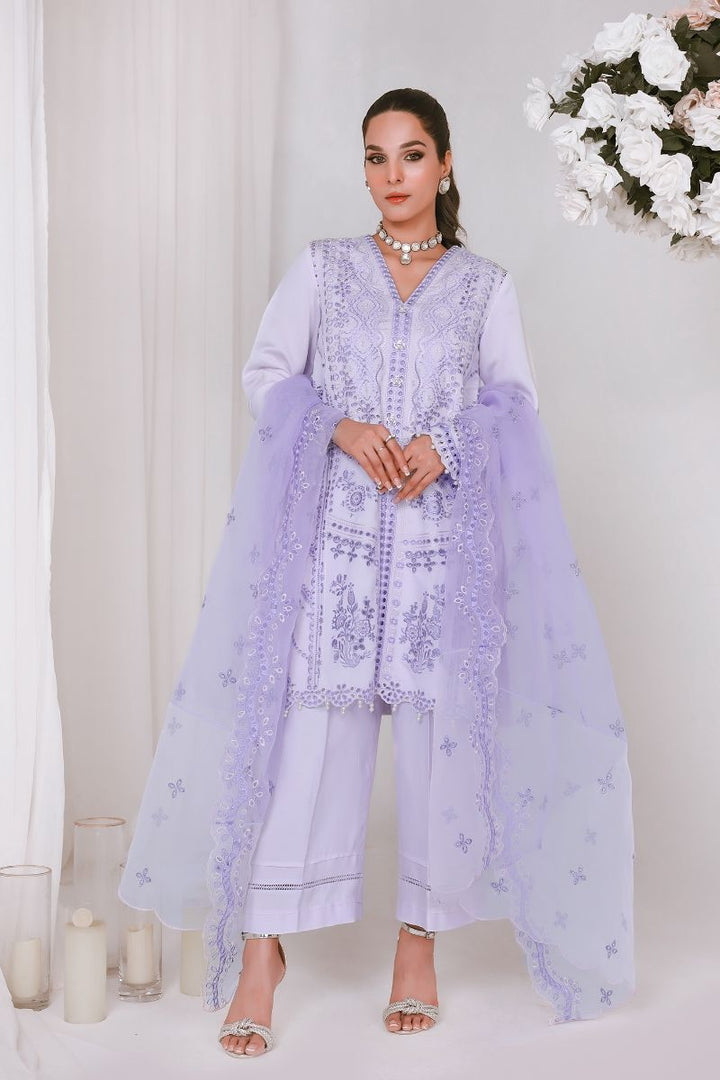 Reema Ahsan - KOMAL - Khadi silk - Lilac - 3 Piece