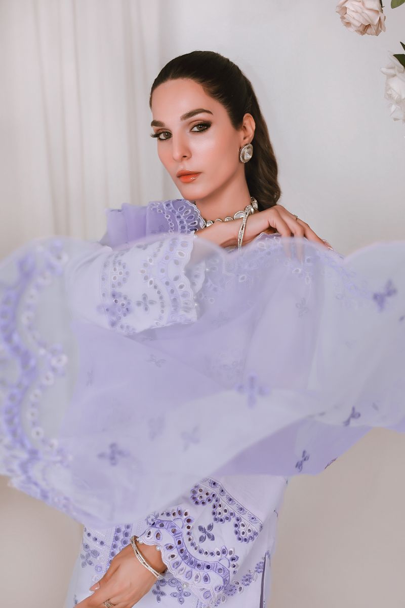Reema Ahsan - KOMAL - Khadi silk - Lilac - 3 Piece