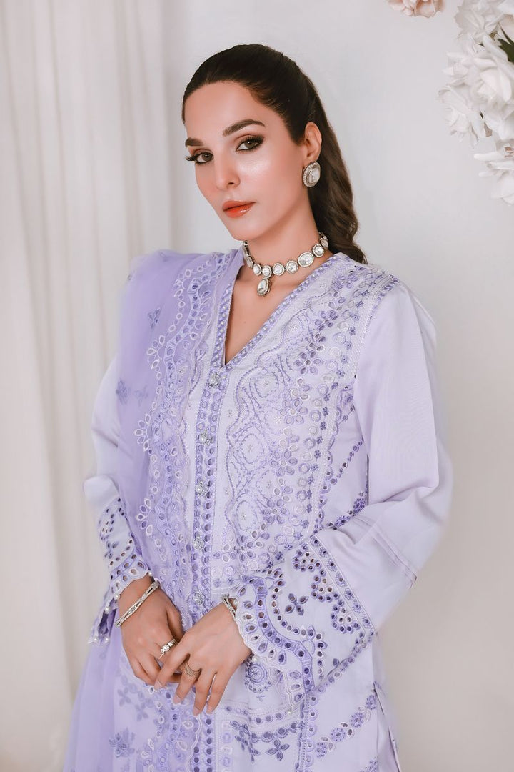Reema Ahsan - KOMAL - Khadi silk - Lilac - 3 Piece