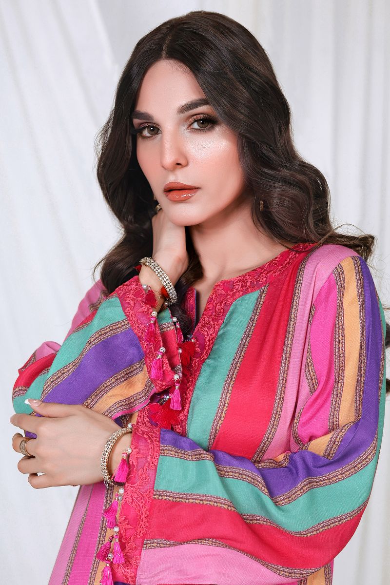 Reema Ahsan - MAHAY - PK Raw silk - Multi - 2 Piece