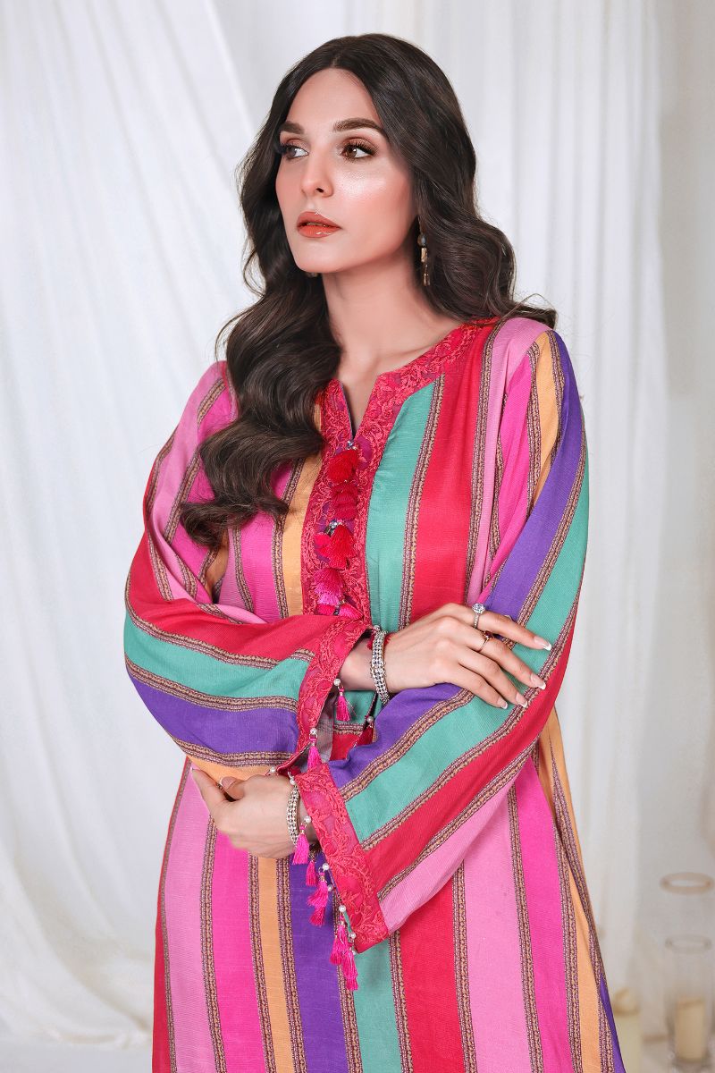Reema Ahsan - MAHAY - PK Raw silk - Multi - 2 Piece