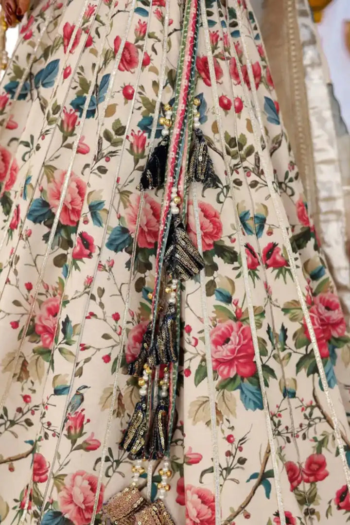 Reema Ahsan - Marvi - Velvet, Raw Silk Net & Organza - Teal & Off White - 3 Piece