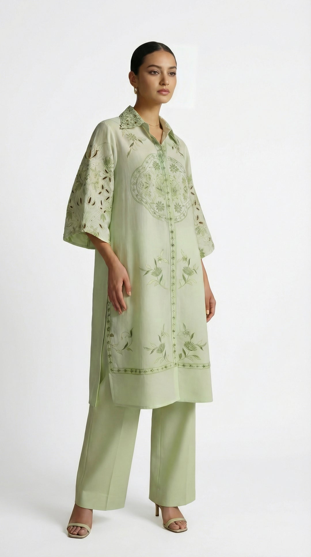 Reema Ahsan - Mavah Lawn Suit For Women - Mint Green - 3 Piece