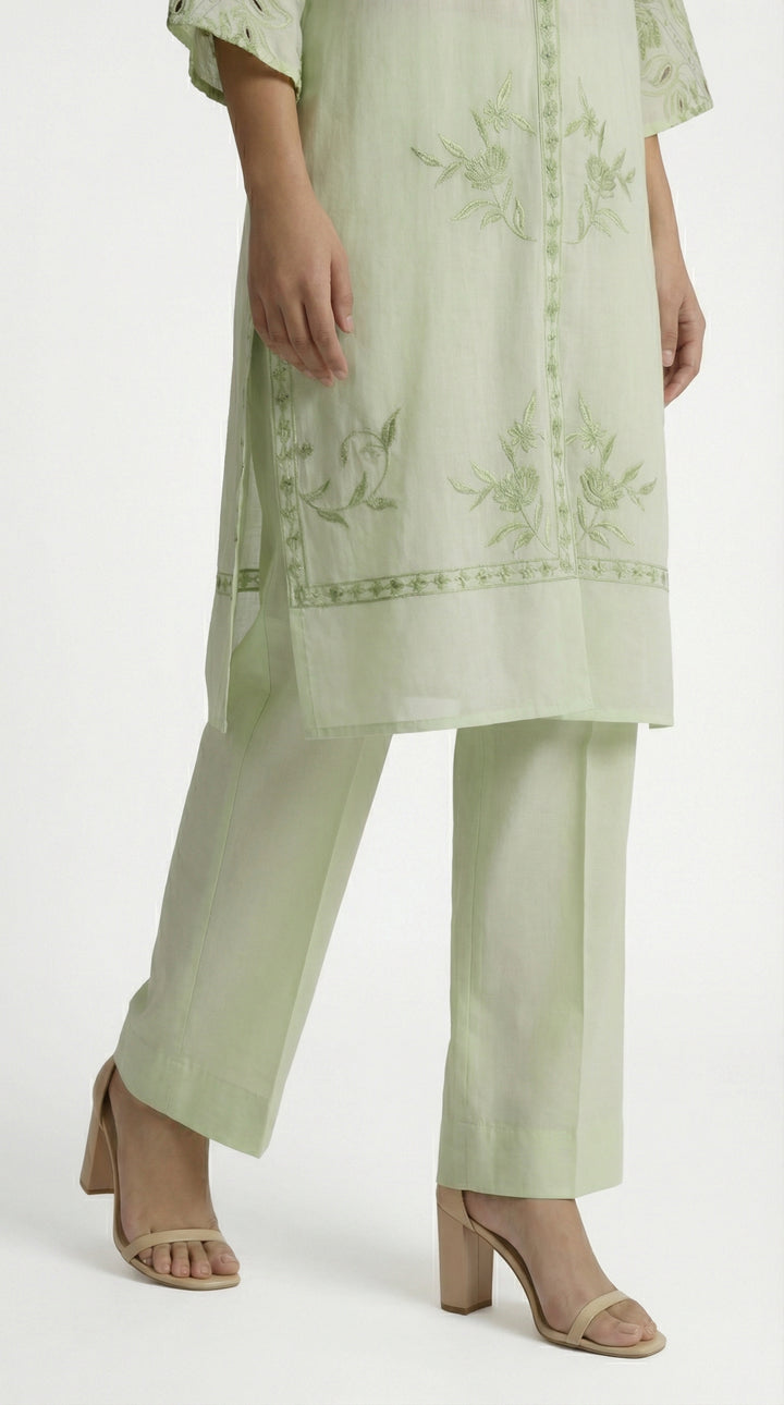 Reema Ahsan - Mavah Lawn Suit For Women - Mint Green - 3 Piece