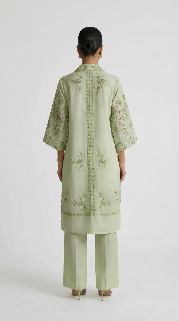 Reema Ahsan - Mavah Lawn Suit For Women - Mint Green - 3 Piece