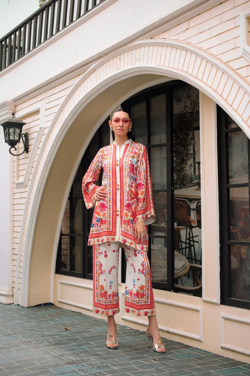 Reema Ahsan - Meyr - PK Raw Silk - Off-White - 2 Piece