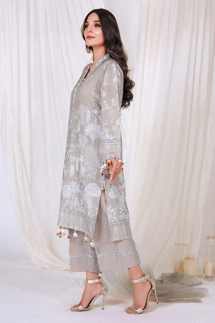 Reema Ahsan - NIA - Korean raw silk - Skin - 3 Piece