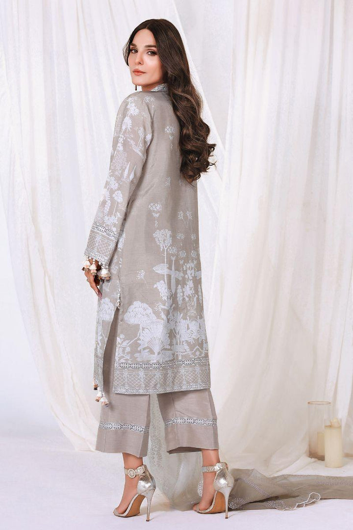 Reema Ahsan - NIA - Korean raw silk - Skin - 3 Piece