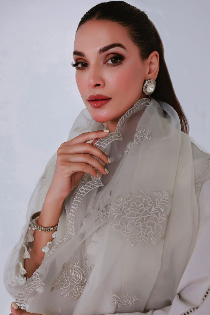Reema Ahsan - NORAH - Khadi silk - Ivory - 3 Piece
