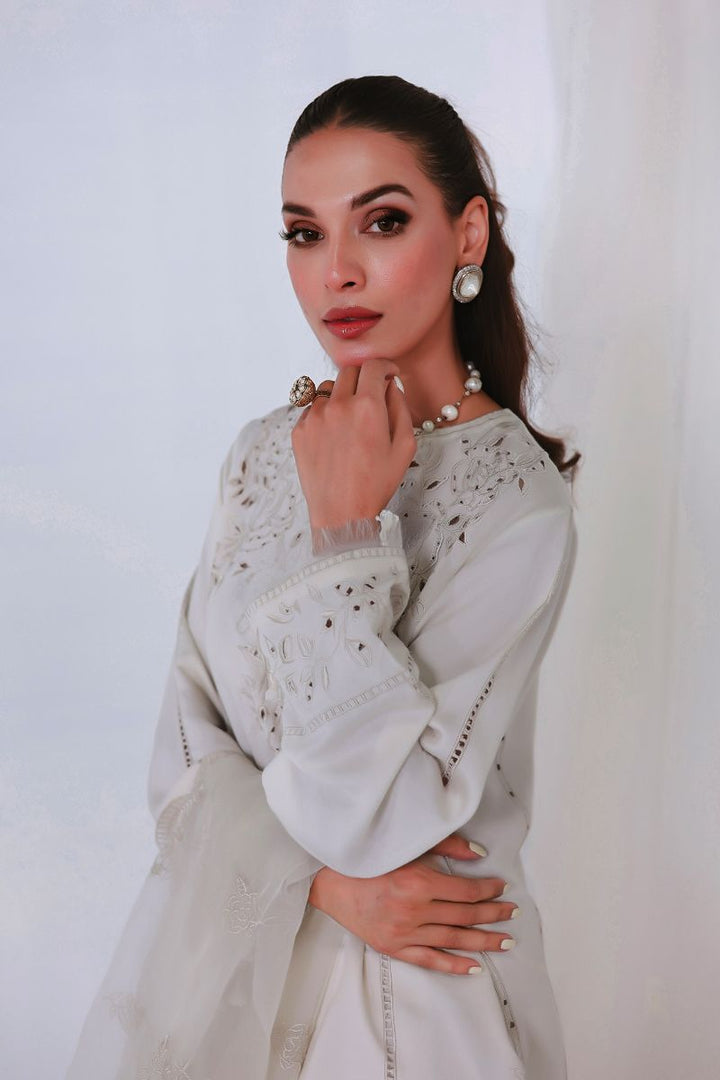 Reema Ahsan - NORAH - Khadi silk - Ivory - 3 Piece