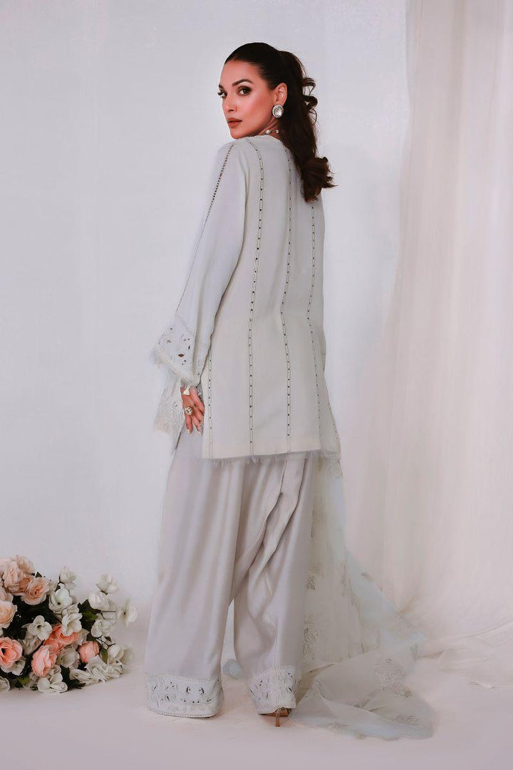 Reema Ahsan - NORAH - Khadi silk - Ivory - 3 Piece