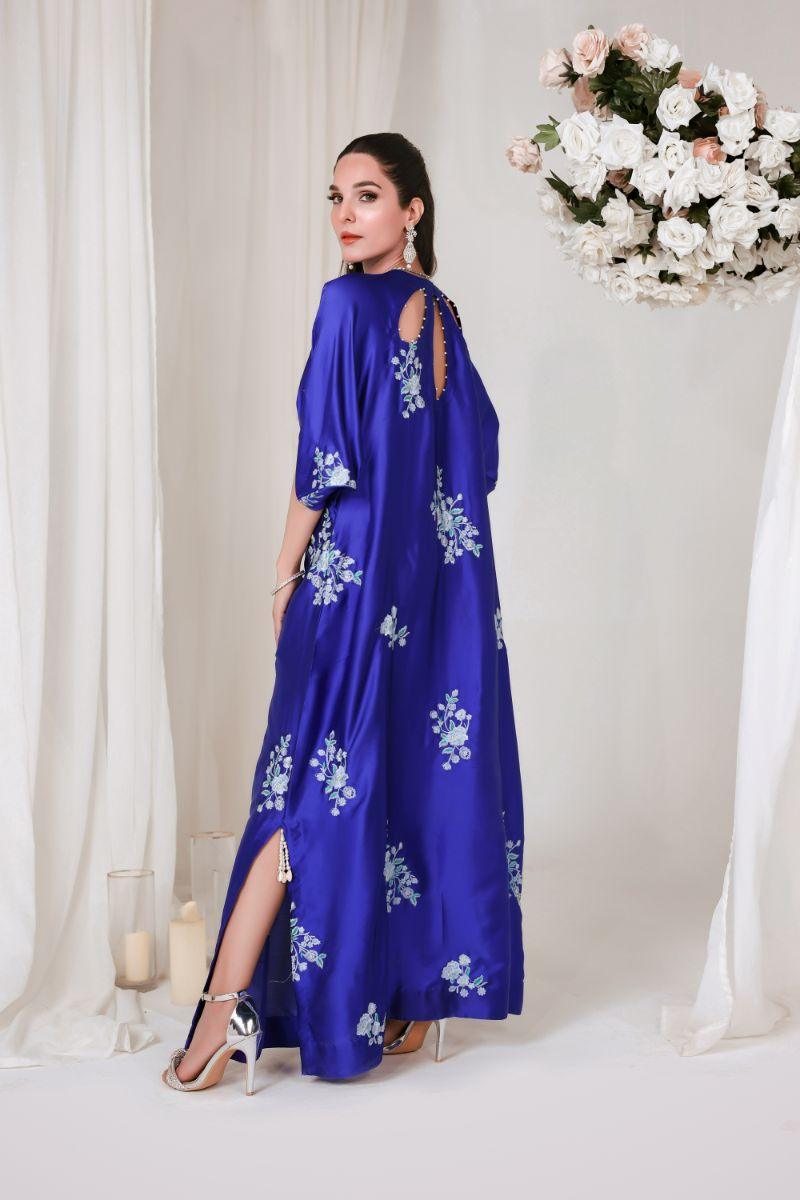 Reema Ahsan - RIJA - Shamose silk - Electric blue - 1 Piece