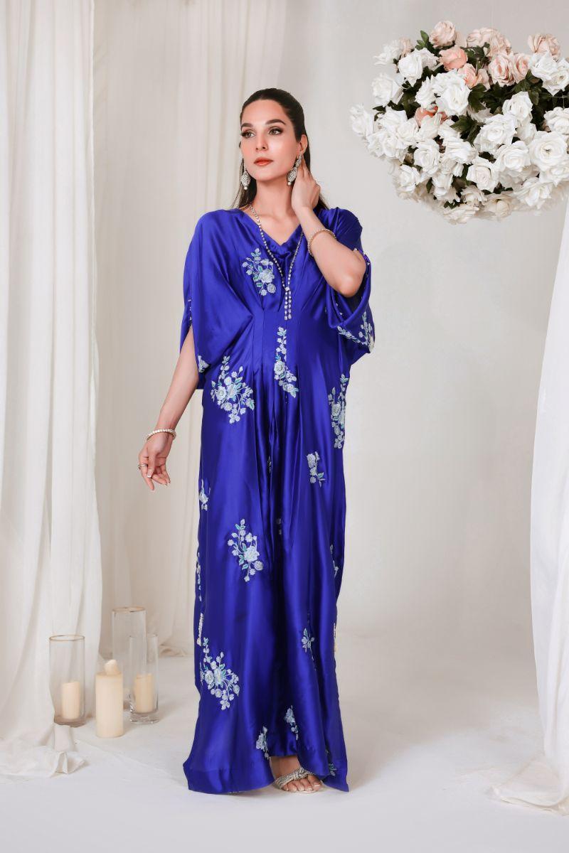 Reema Ahsan - RIJA - Shamose silk - Electric blue - 1 Piece