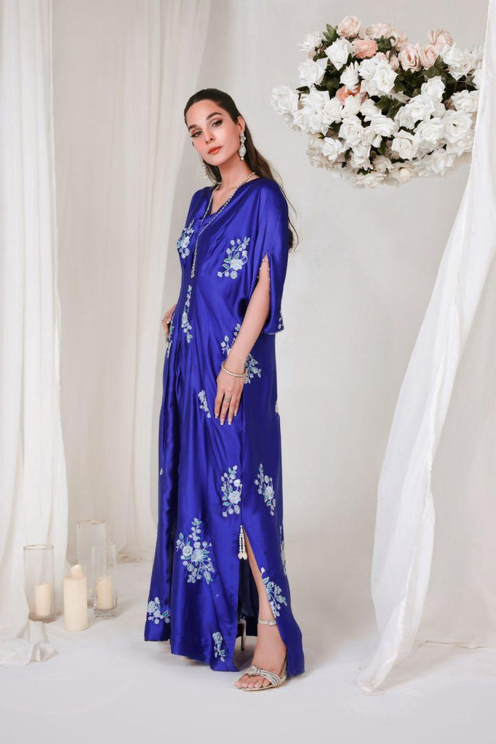 Reema Ahsan - RIJA - Shamose silk - Electric blue - 1 Piece