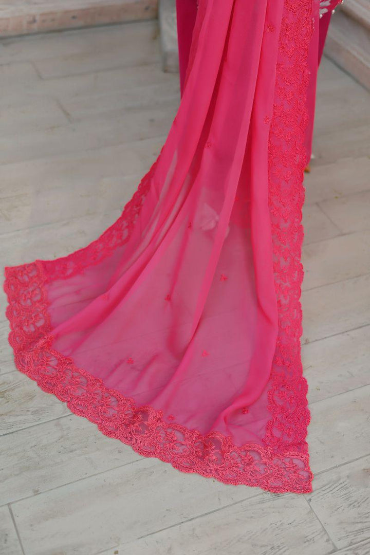Reema Ahsan - Reha - Lawn - Shoking pink - 3 Piece