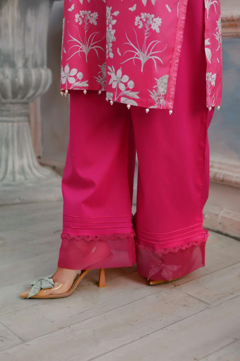 Reema Ahsan - Reha - Lawn - Shoking pink - 3 Piece