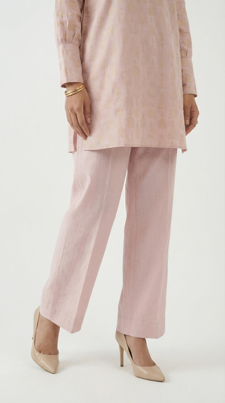 Reema Ahsan - Rosa Jaquard Lawn Suit For Women - Light Pink - 2 Piece