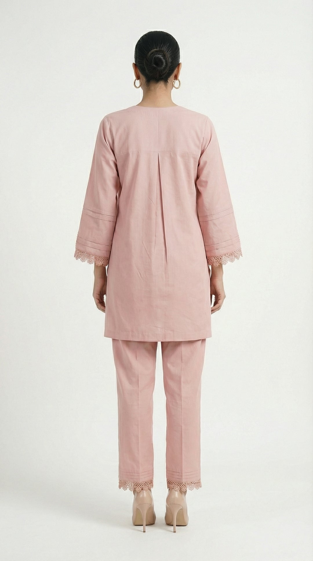 Reema Ahsan - Tavia Cotton Suit For Women - Light Pink - 2 Piece